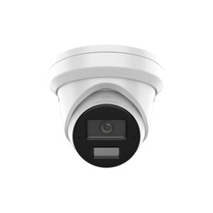 Hikvision DS-2CD2343G2-LI2U(2.8mm)(O-STD) Netzwerk Fix Turret Kamera, 4MP, 2,8mm, AcuSense, Weißlicht, Infrarot, Mic, IP67, weiß