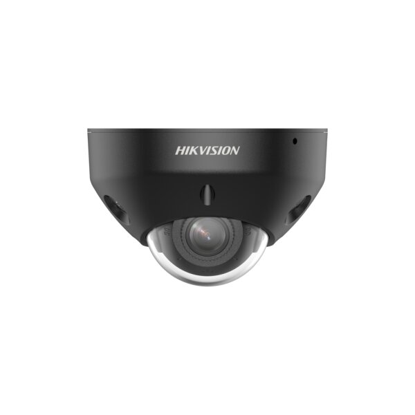 Hikvision DS-2CD2583G2-LIS2U(2.8mm)(O-STD)/BLACK Netzwerk Fix Mini Dome Kamera, 8MP, 2,8mm, AcuSense, Weißlicht, Infrarot, Mic, IP67, schwarz