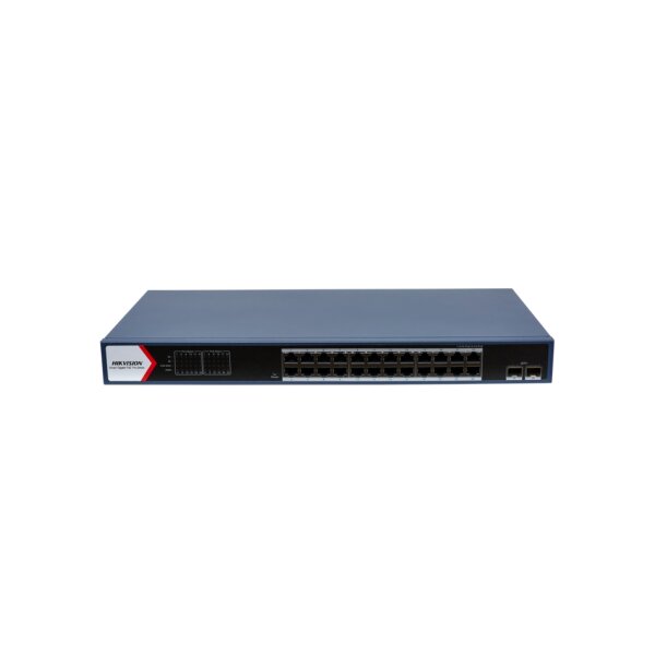 Hikvision DS-3E1726HP-SI-24P2X(O-STD) Ethernet Switch, Smart Managed, 24x Gigabit PoE RJ45, 10x 10 Gigabit SFP Ports, 370W PoE Budget