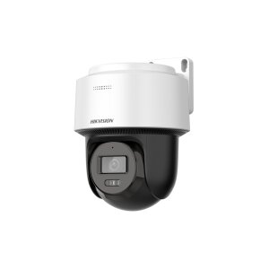 Hikvision DS-2DE2C400MWG-E(2.8mm)(O-STD) Netzwerk Fix PT Outdoor Dome Kamera, 4MP, Mic, IR, Weißlicht, IP66, weiß