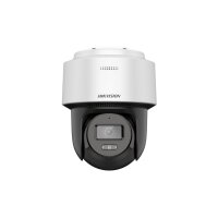 Hikvision DS-2DE2C400MWG-E(2.8mm)(O-STD) Netzwerk Fix PT Outdoor Dome Kamera, 4MP, Mic, IR, Weißlicht, IP66, weiß