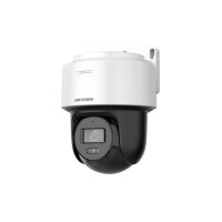 Hikvision DS-2DE2C400MWG-E(2.8mm)(O-STD) Netzwerk Fix PT Outdoor Dome Kamera, 4MP, Mic, IR, Weißlicht, IP66, weiß