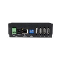 EXSYS EX-6003HMVS Device Server 4x USB 2.0, DIN-Rail-Kit, Metall-Gehäuse