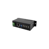 EXSYS EX-6003HMVS Device Server 4x USB 2.0, DIN-Rail-Kit, Metall-Gehäuse
