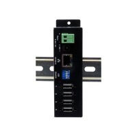 EXSYS EX-6003HMVS Device Server 4x USB 2.0, DIN-Rail-Kit, Metall-Gehäuse