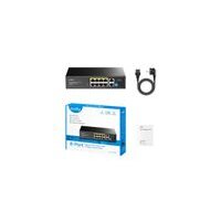 CUDY GS1010P 8-Port Gigabit PoE+ Switch mit 2 Gigabit Uplink Ports 120W