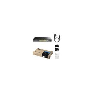 CUDY GS1018PS2 16-Port Gigabit Switch PoE+, 2x RJ45 Uplink, 2x SFP, 200W
