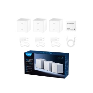 CUDY M3000S AX3000 Wi-Fi 6 Mesh Lösung, 3-Pack