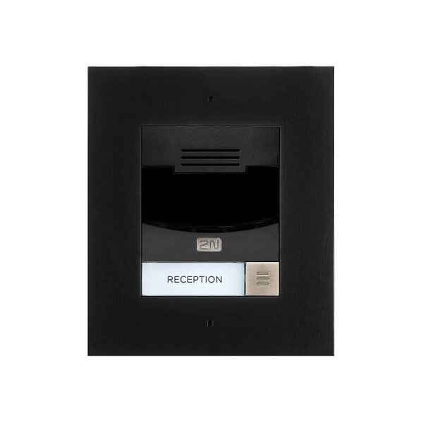 2N IP Solo Unterputz IP-Audiotürstation Schwarz