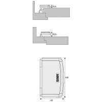 Abus TAS112 B EK Türaushebesicherung, braun