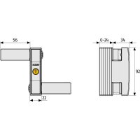 ABUS 2530 W AL0125 Fenster-Zusatzschloss