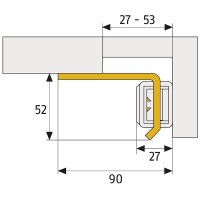 ABUS SW20 B EK stabiler Sicherheitswinkel, braun