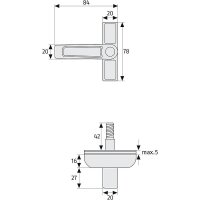Abus 2410 B AL0125 Fenster-Zusatzsicherung