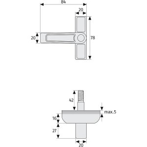 Abus 2410 W AL0125 Fenster-Zusatzsicherung