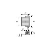 ABUS SW1 B Sicherheitswinkel f. Fenster, braun