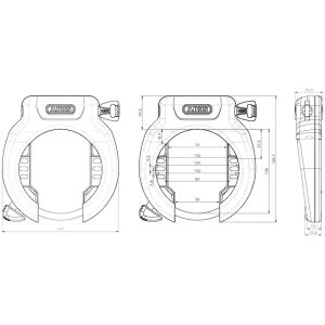 Abus 4750SL R Rahmenschloss schwarz