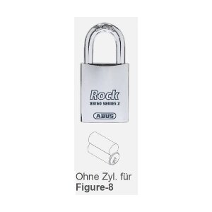 Abus 83/60-5 Vorhängeschloss für Figur-8-Zylinder
