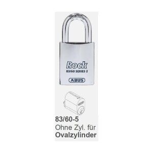 Abus 83/60-5 Vorhängeschloss für Ovalzylinder