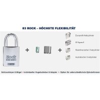 Abus 83/60-5 Vorhängeschloss für Ovalzylinder