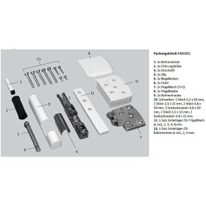 ABUS FAS101 W EK Scharnierseiten-Fensterschloss