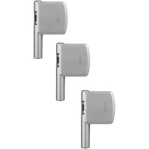 3er Set Abus FAS 101 S Fensterschloss silber