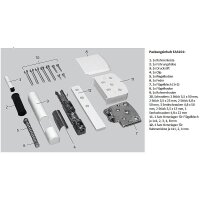 3er Set Abus FAS 101 S Fensterschloss silber