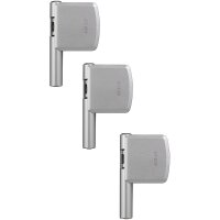 3er Set Abus FAS 101 S Fensterschloss silber