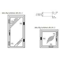 3er Set Abus FAS 101 S Fensterschloss silber