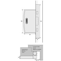 Abus FAS97 W EK Automatik Scharnierseitensicherung