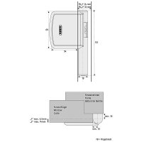 ABUS FAS101 B EK Scharnierseiten-Fensterschloss
