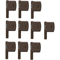 10er Set Abus FAS 101 B braun Fensterschloss