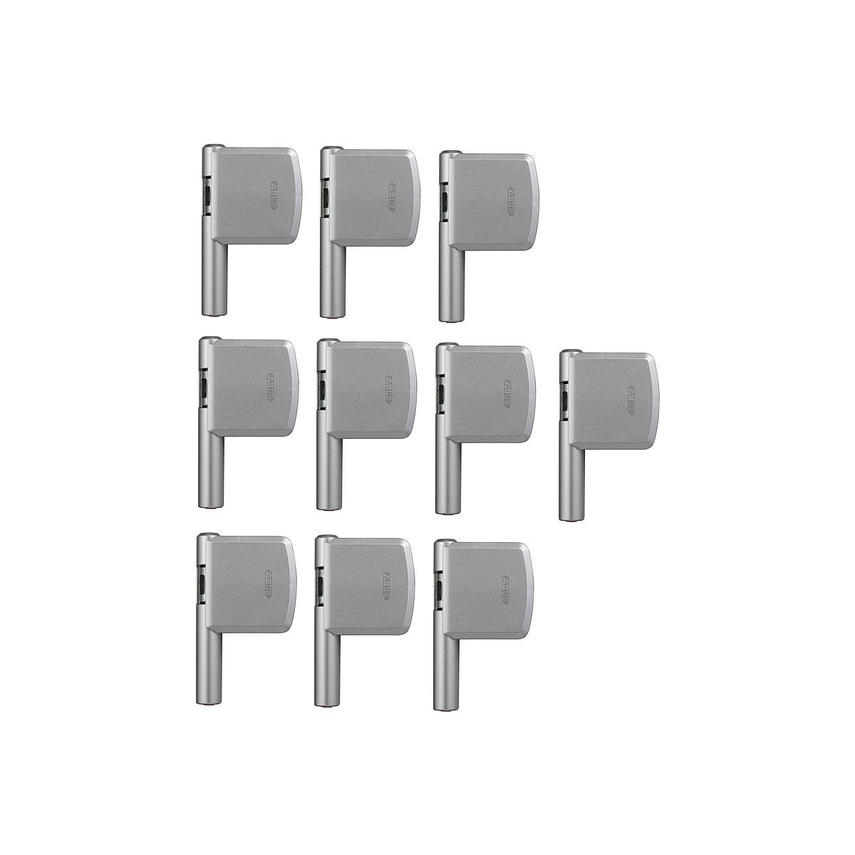 10er Set Abus FAS 101 S silber Fensterschloss