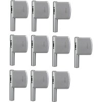 10er Set Abus FAS 101 S silber Fensterschloss