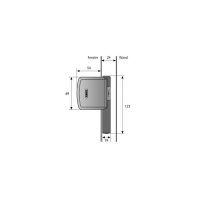 10er Set Abus FAS 101 S silber Fensterschloss