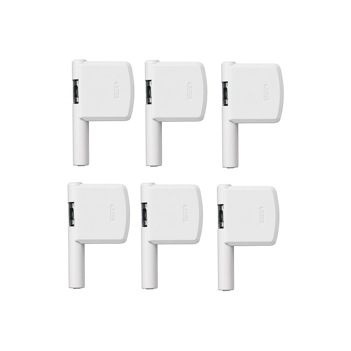 6er Set Abus FAS 101 W weiss Fensterschloss