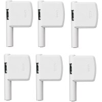 6er Set Abus FAS 101 W weiss Fensterschloss