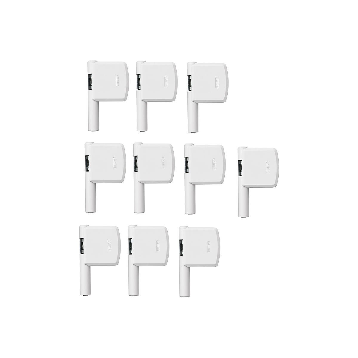 10er Set Abus FAS 101 W weiss Fensterschloss