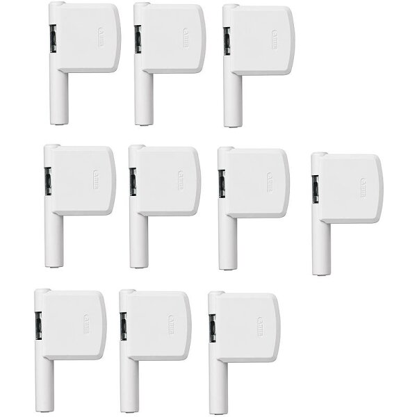 10er Set Abus FAS 101 W weiss Fensterschloss