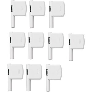 10er Set Abus FAS 101 W weiss Fensterschloss
