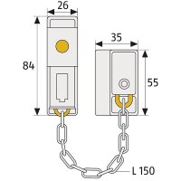 ABUS SK79 W B/DFNLI Türkette, weiß