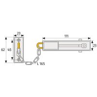 ABUS SK66 B B/DFNLI Türkette, braun