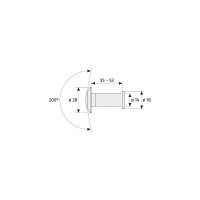 ABUS 2200 G SB Türspion, gold