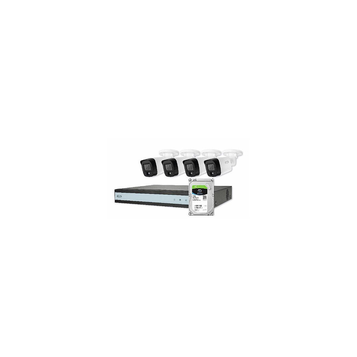 ABUS TVVR33843T 8-Kanal Hybrid Analog Komplettset