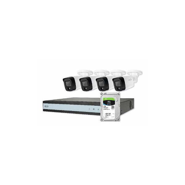 ABUS TVVR33843T 8-Kanal Hybrid Analog Komplettset