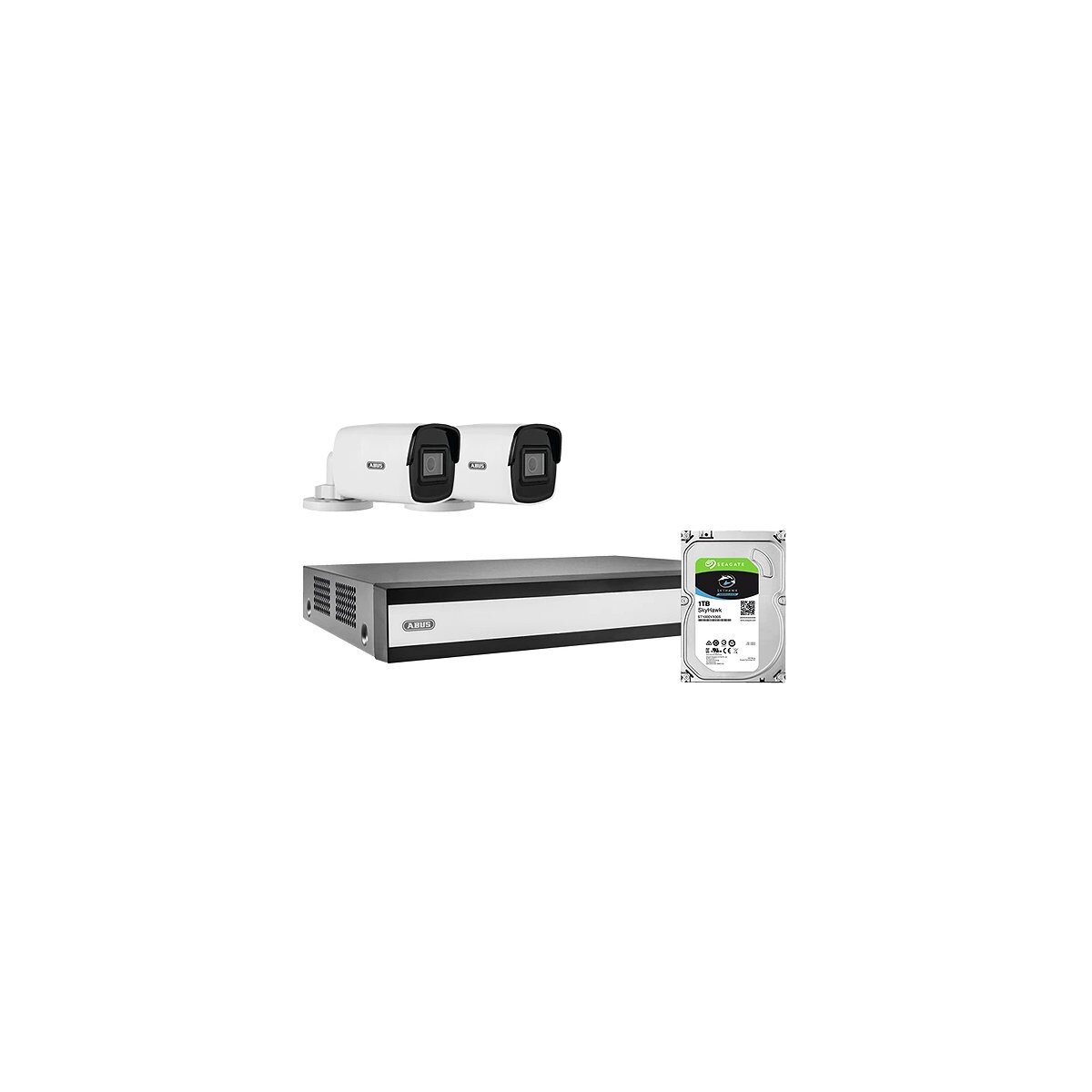 ABUS TVVR36423T 1080p PoE IP-Videoset 4-Kanal