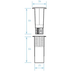 Aritech 5822A-W Einbau ShatterPro II, 7,5m Radius
