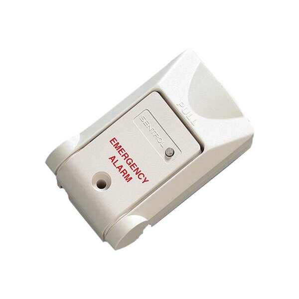 Aritech Panikschalter 3040-W, weiß Aufputz mit LED