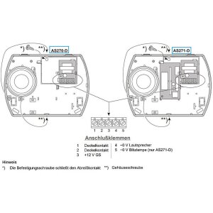 Aritech AS270-D Innensirene 104dB, Sabo, VdS