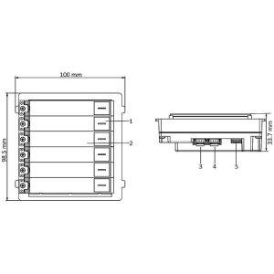 HIKVision DS-KD-KK 6-fach Klingelmodul
