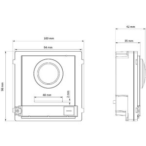 HIKVision DS-KD8003Y-IME2 2-Draht Türstation 2MP